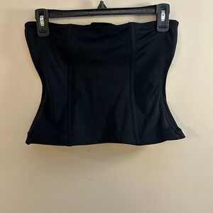 Black Corset Top Hook and Eye Closure‎ Sleeveless Sexy Lingerie